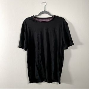 Black Ted Baker T-shirt with Maroon Trim